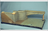Modello di una mezza arcata del ponte Mosca