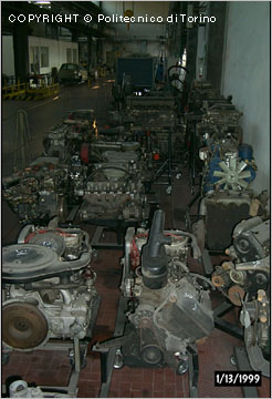 The collection of engines for cars of the Department of Energetics