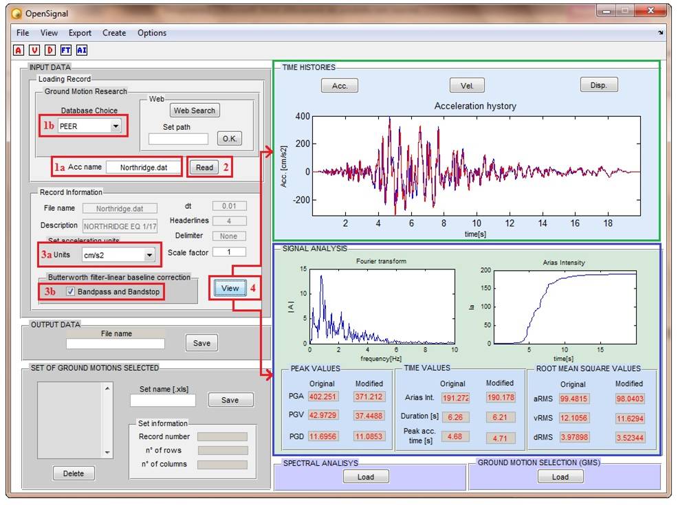 main graphical interface