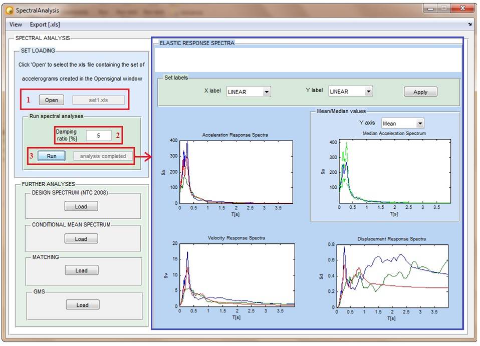 Waveform and Spectral Matching window